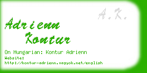 adrienn kontur business card